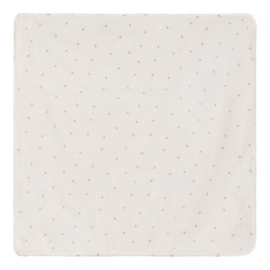 Crown Print blanket Powder Rose One Size