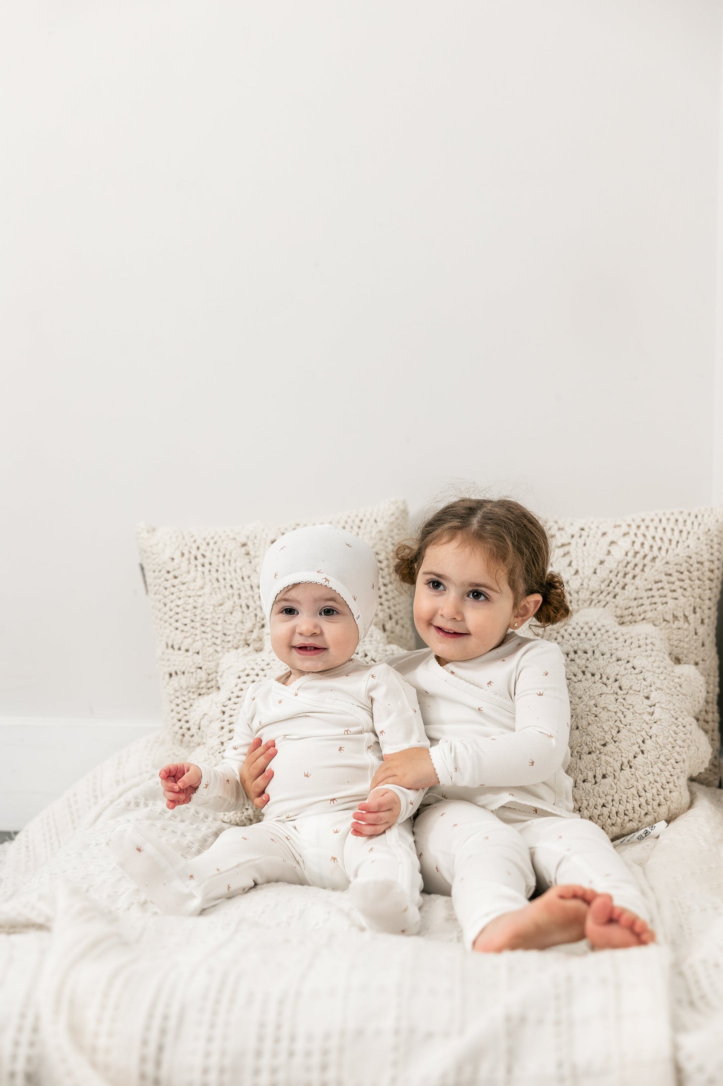 Crown Print Onesie Set