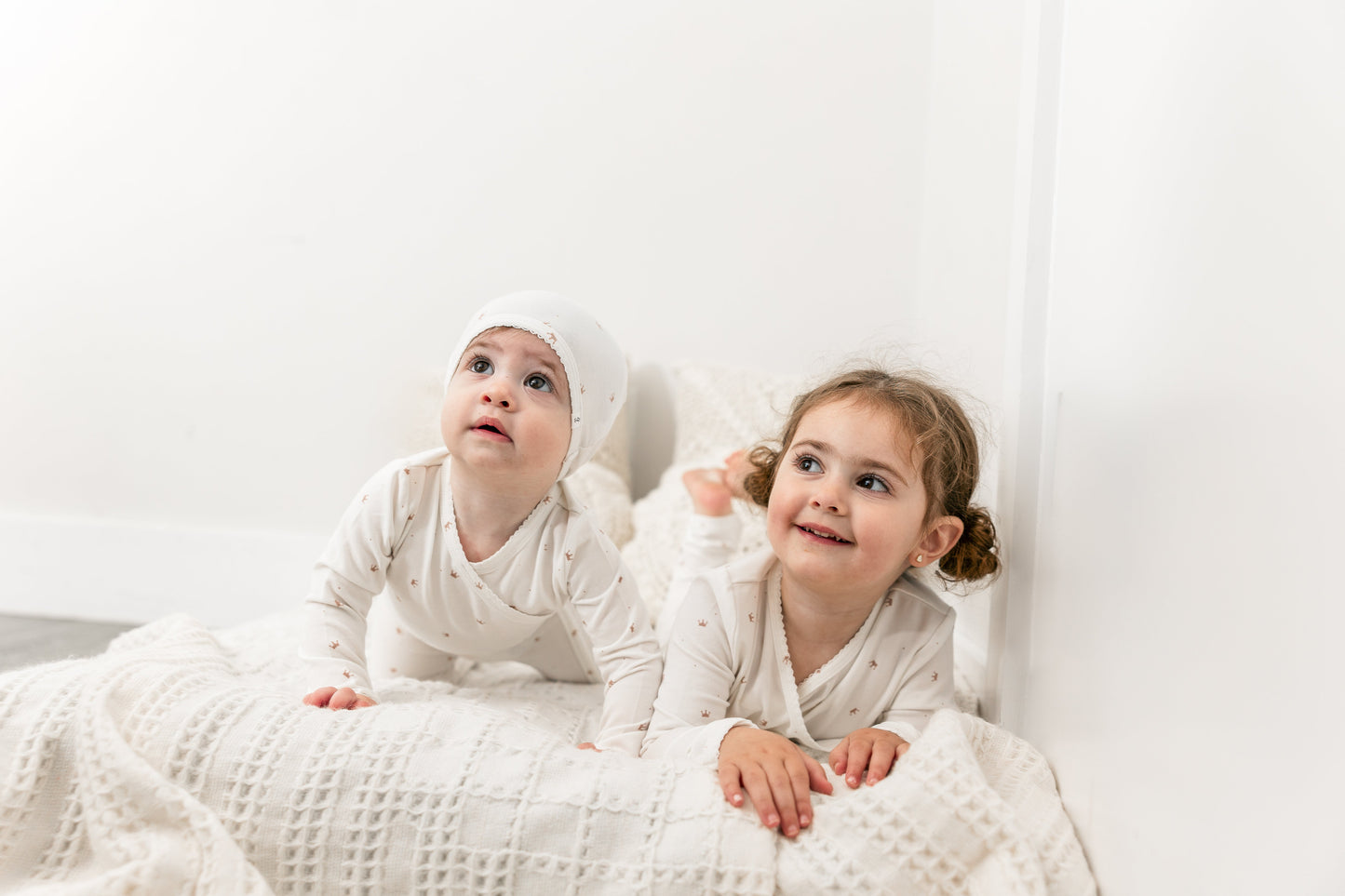 Crown Print Onesie Set