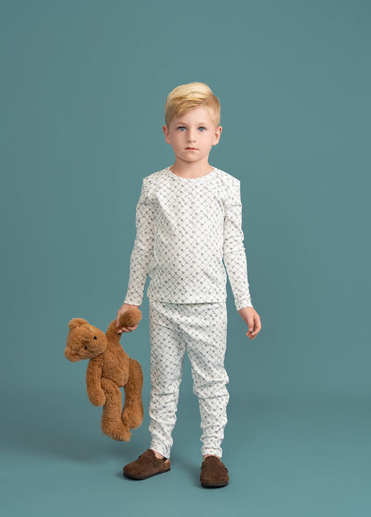 Printed Ribbed 2Pc Set