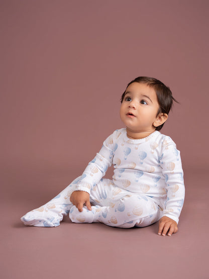 Air Balloon Printed Onesie