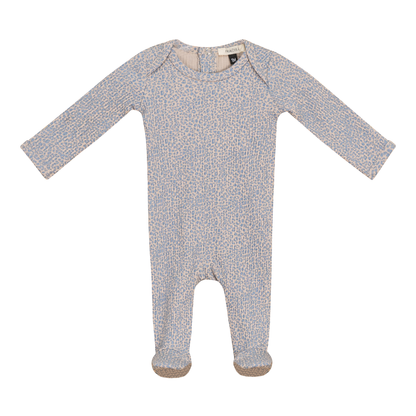 Leopard Print Onesie Beige Blue