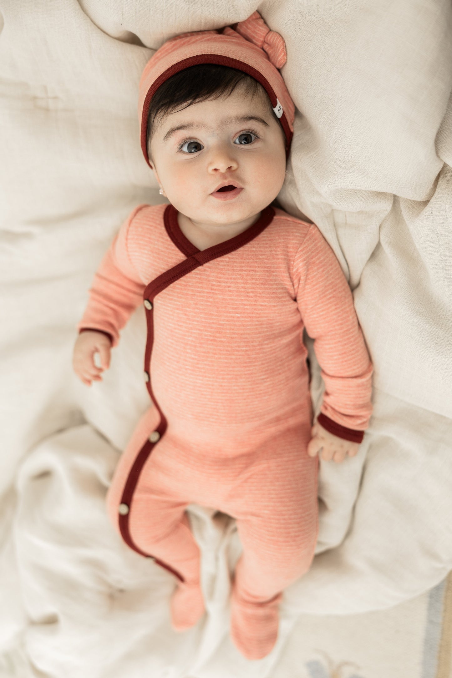 Stripe Stretch Knit Onesie set
