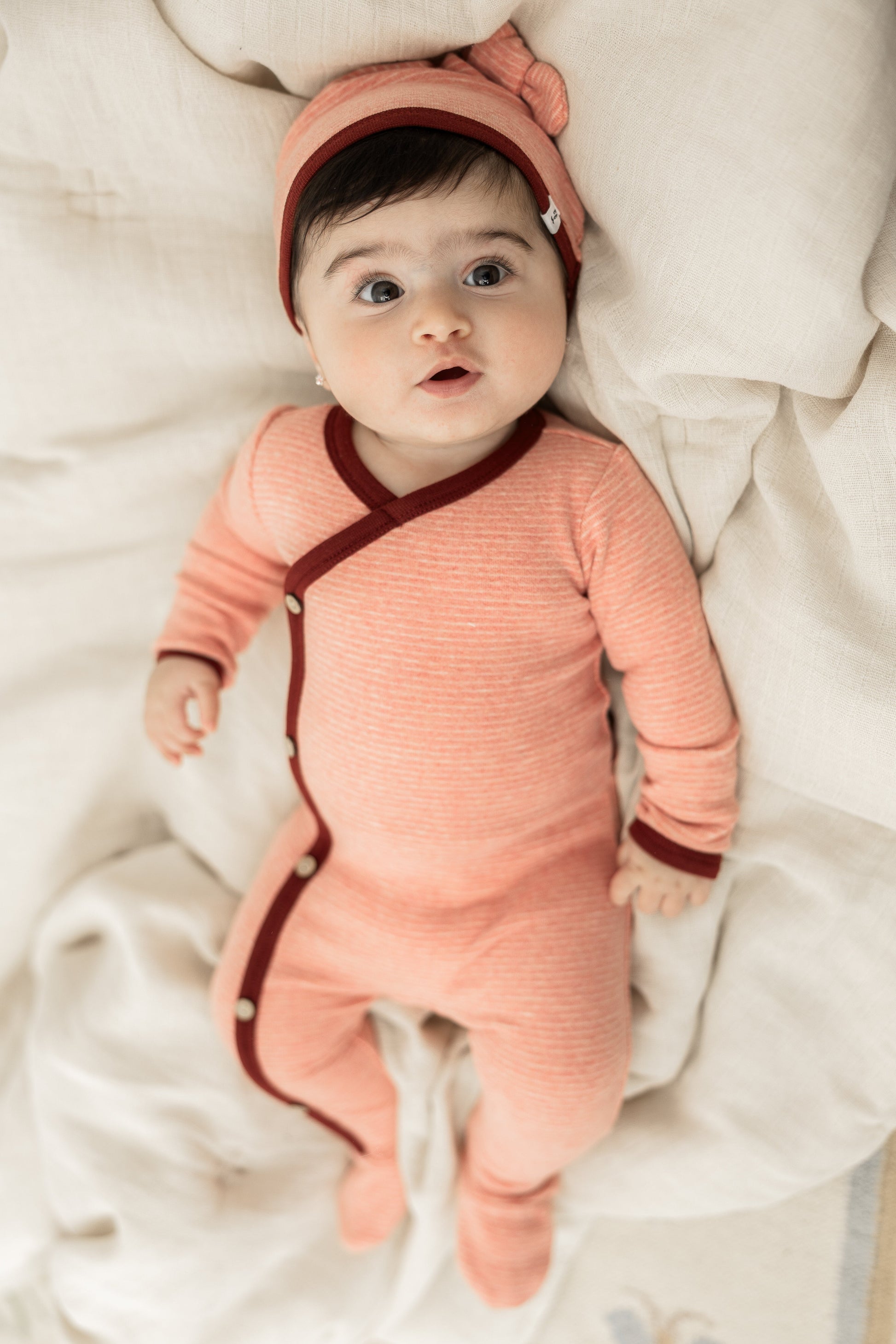 Stripe Stretch Knit Onesie set