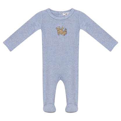 Bear Print Ribbed Onesie