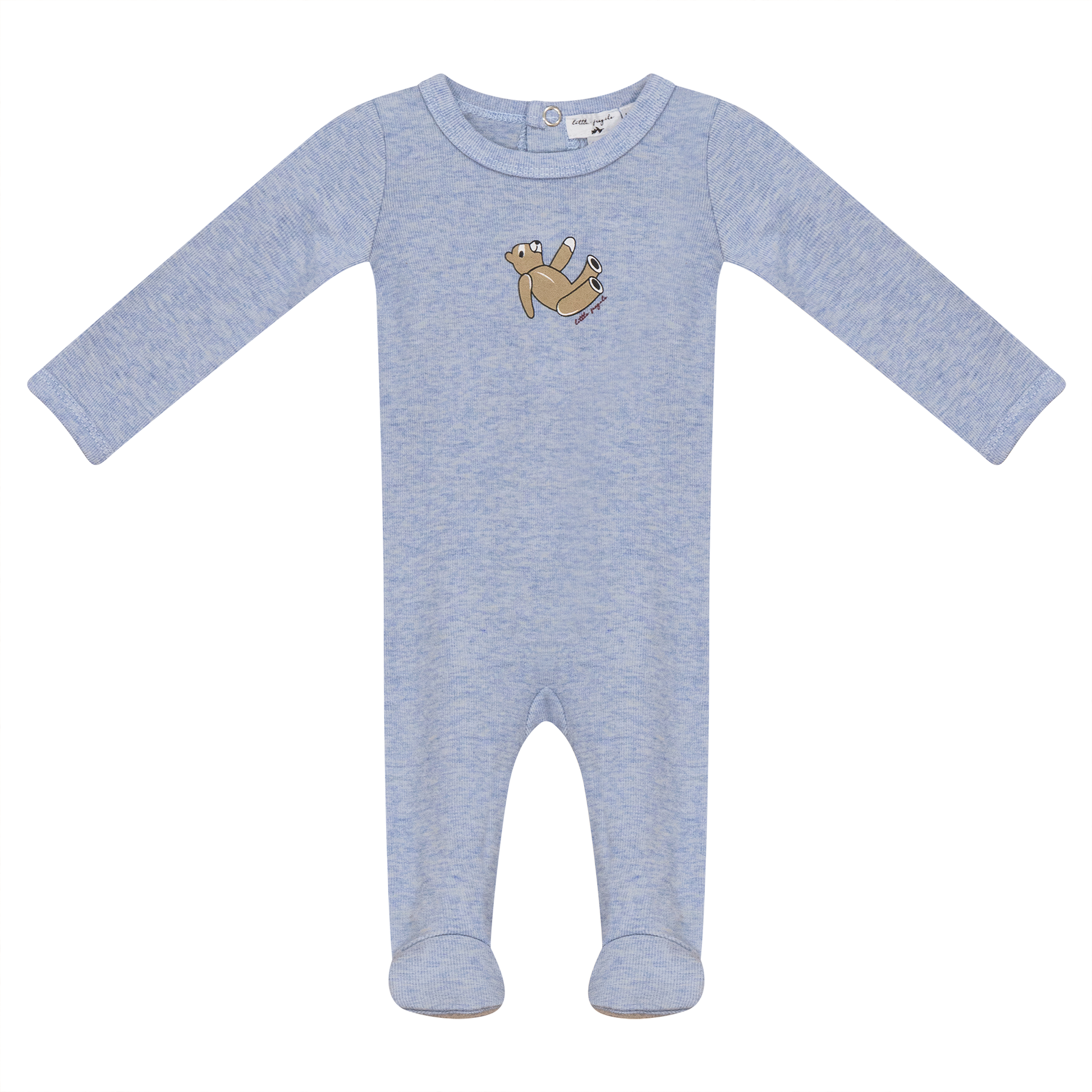 Bear Print Ribbed Onesie
