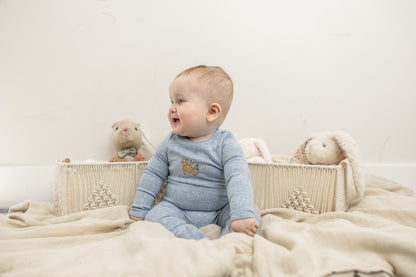 Bear Print Ribbed Onesie