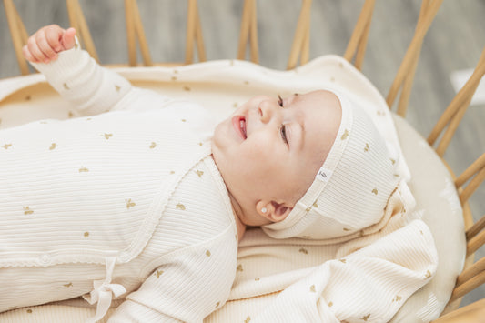 Leaf Print Onesie Set