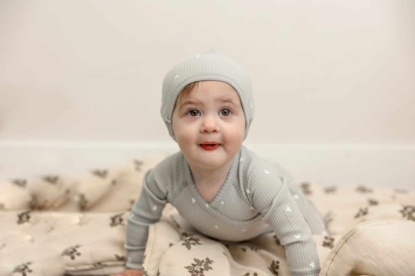 Leaf Print Onesie Set