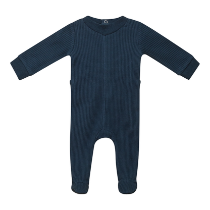 Stretch Waffle Onesie Teal