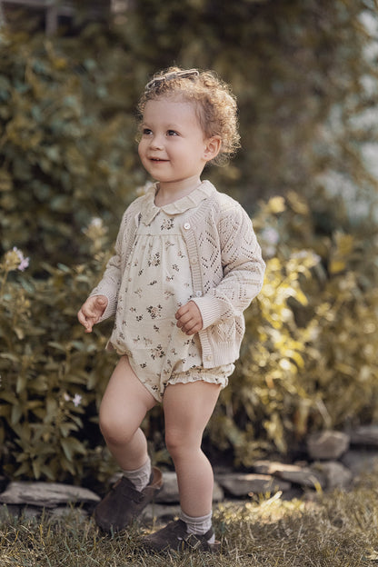 Pointelle Knit Cardigan