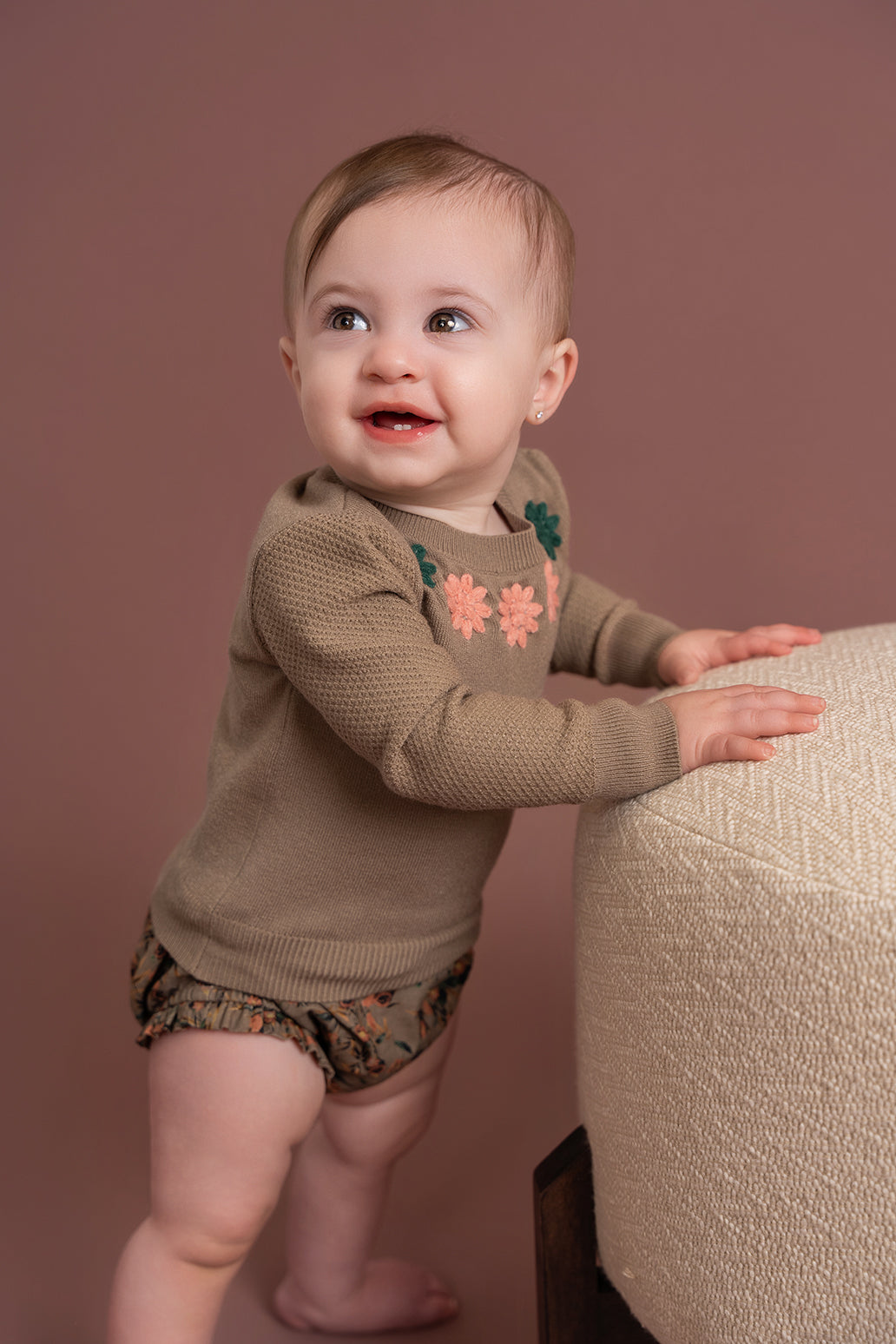 Flower Print Embroidered Set