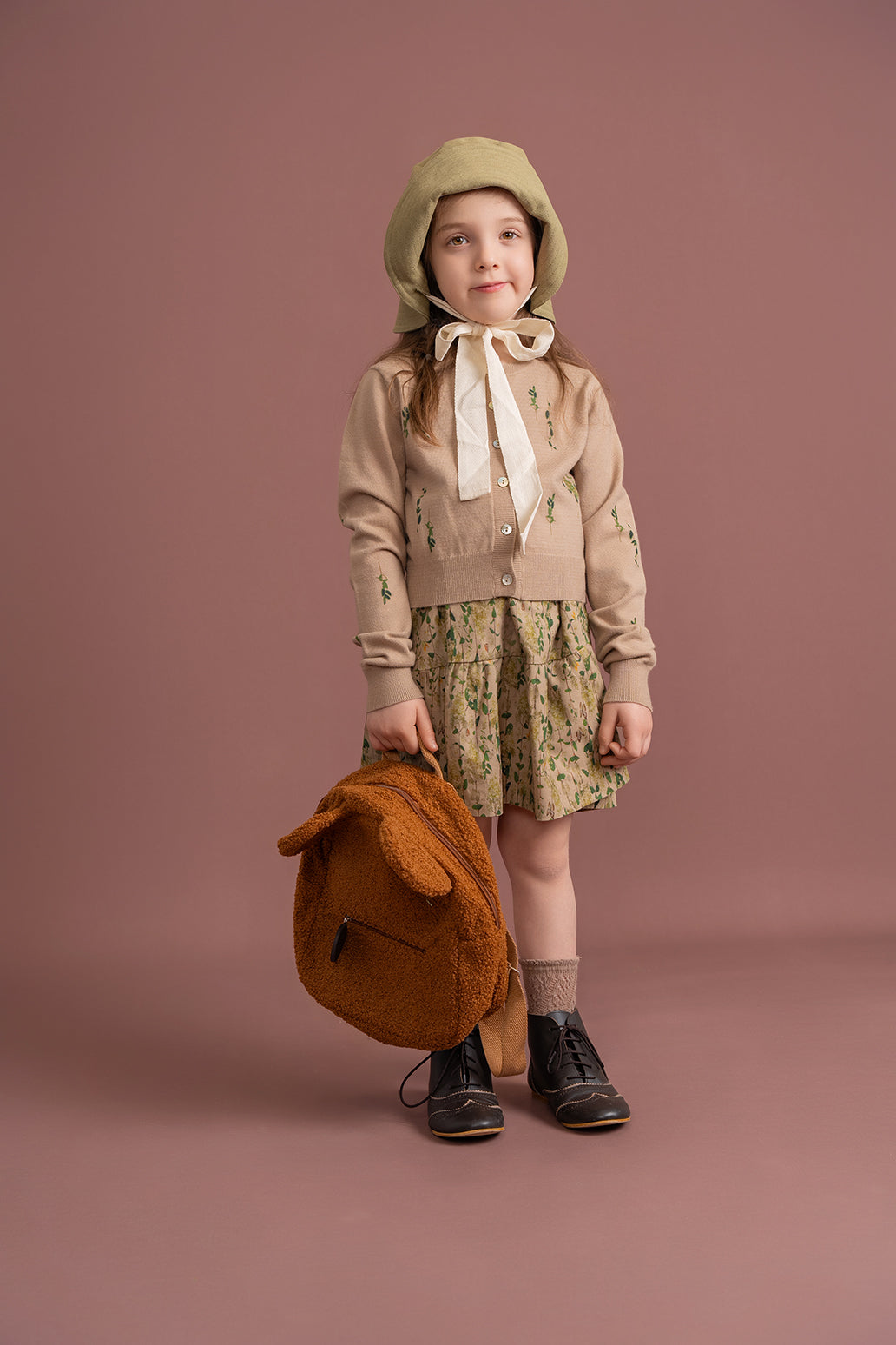 Woven Flower Print 2Pc Set