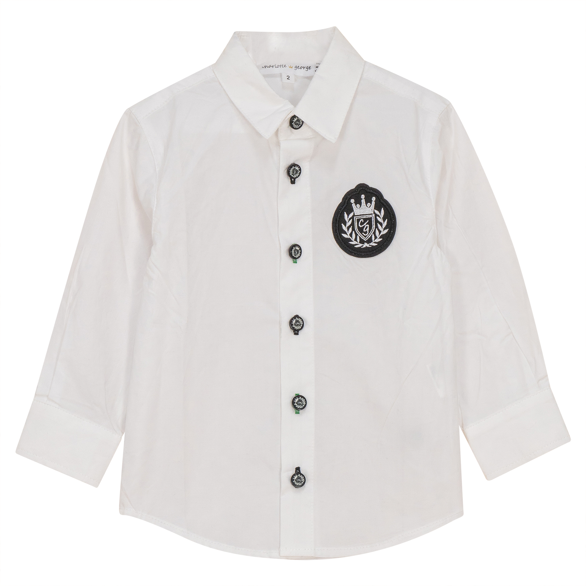 Crest Cotton Shirt White