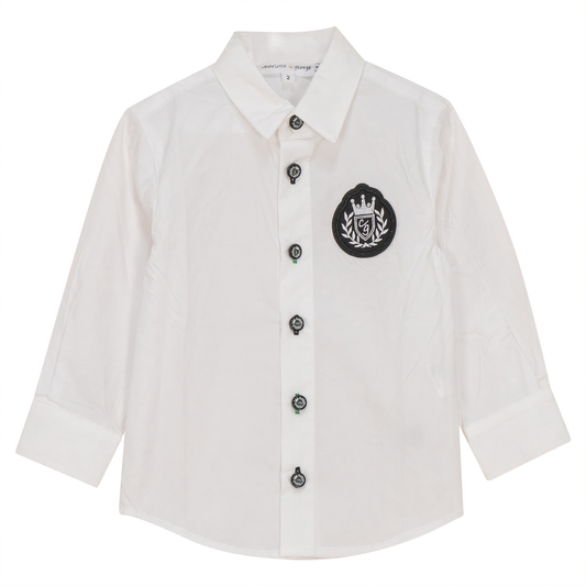 Crest Cotton Shirt White