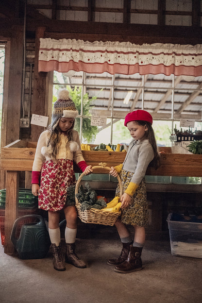 Floral Knit Dress 2Pc Set