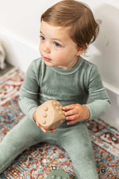 Velour Ribbed Onesie