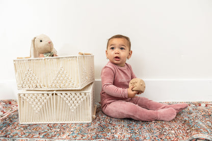 Velour Ribbed Onesie