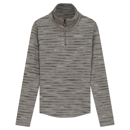 Stripe Waffle Knit Top Storm