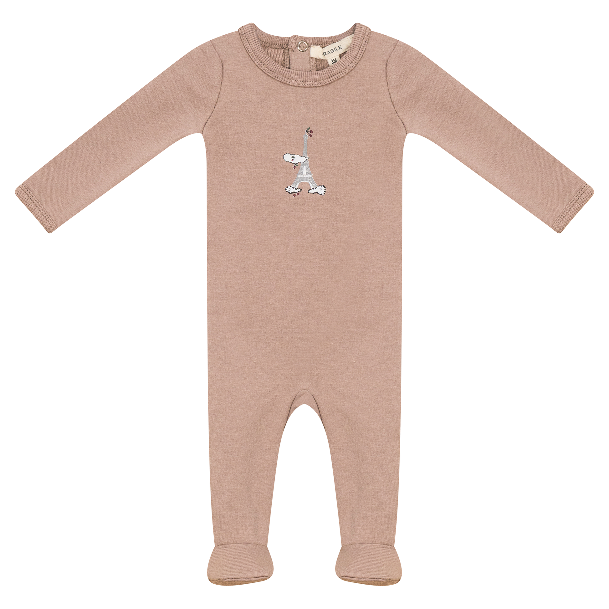 Eiffel Print Onesie True Blossom