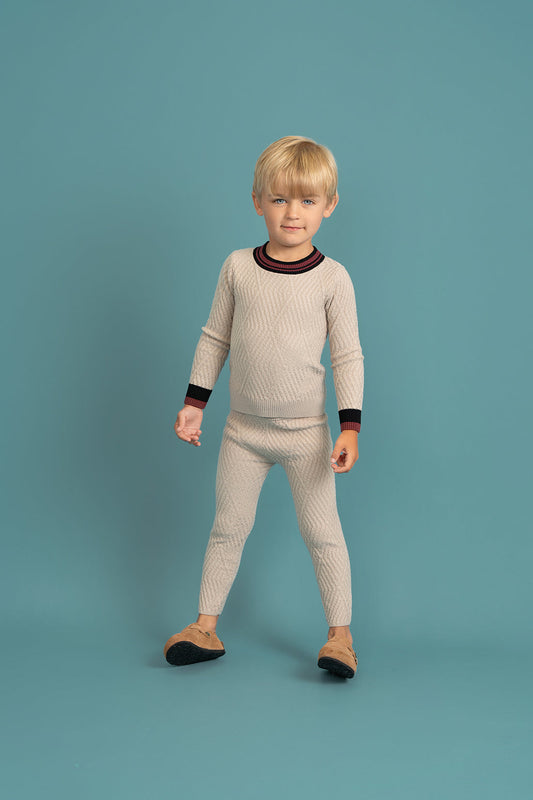 Diamond Textured Knit 2Pc Set