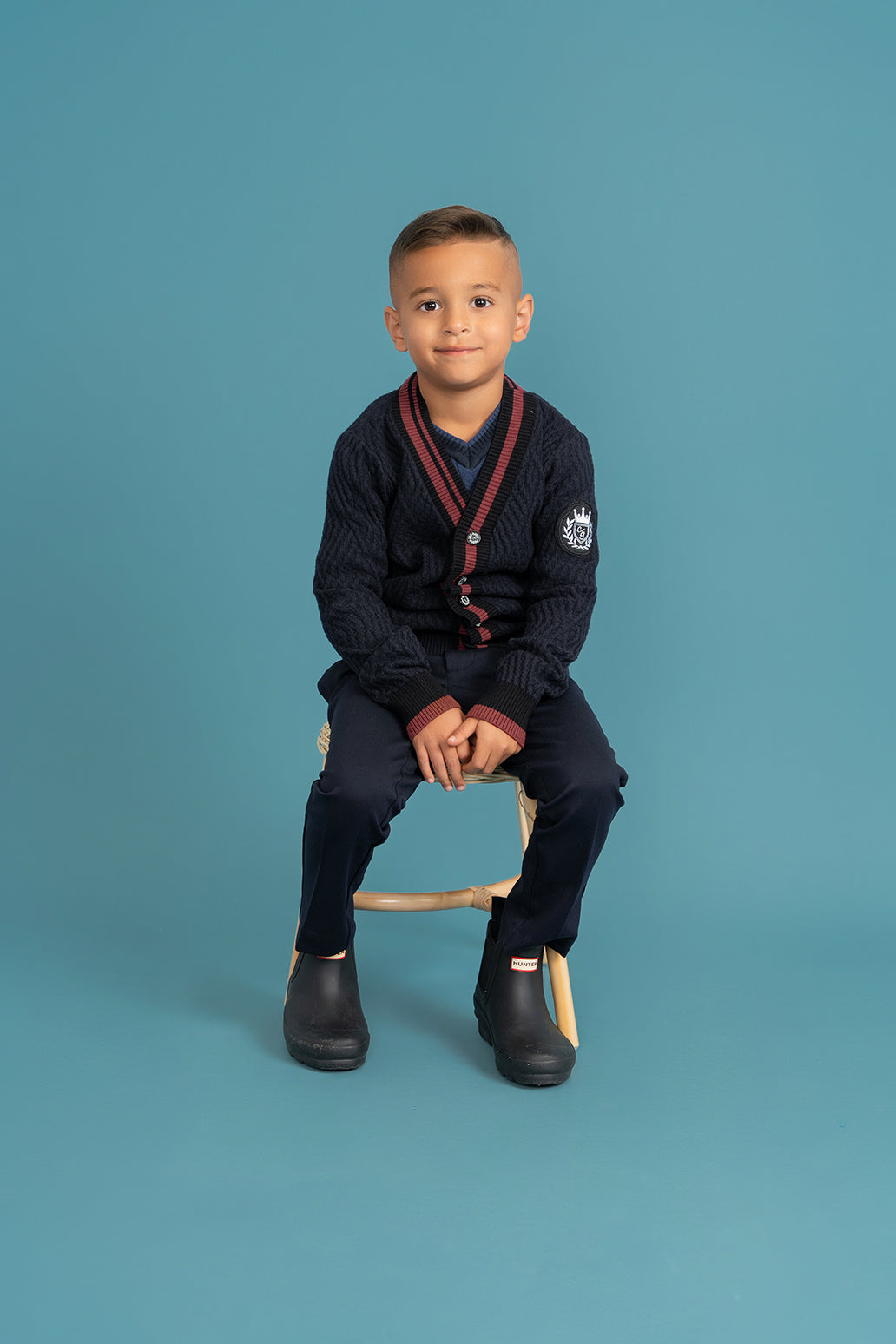 Diamond Textured Knit Cardigan