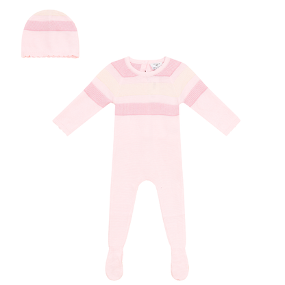 Stitch Knit 2Pc Set Light Dusty Pink
