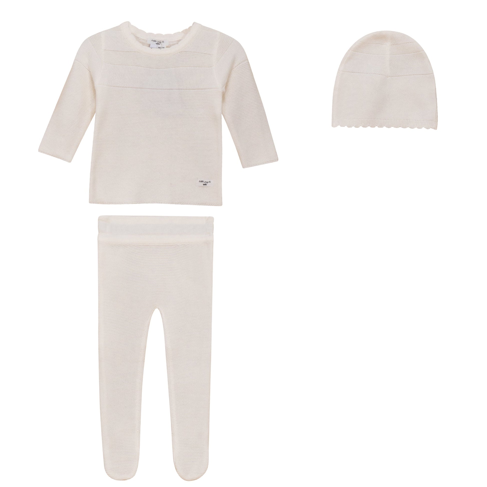 Knit 3Pc Set Off White