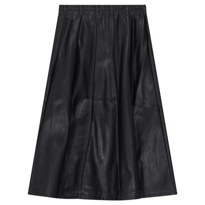 Leather Paneled Skirt