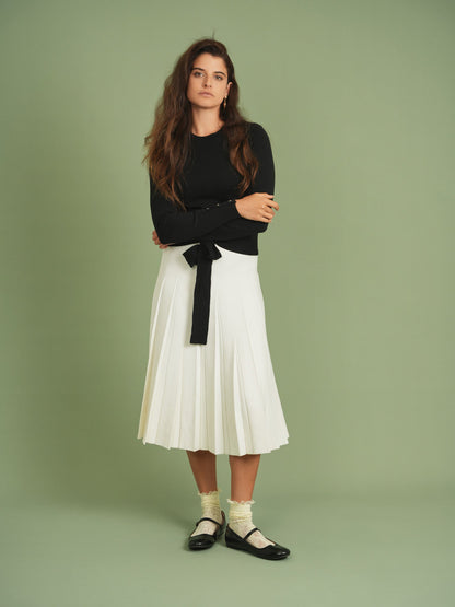 Knit Pleated Skirt