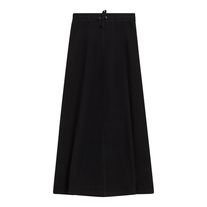 Long Flare Skirt Black