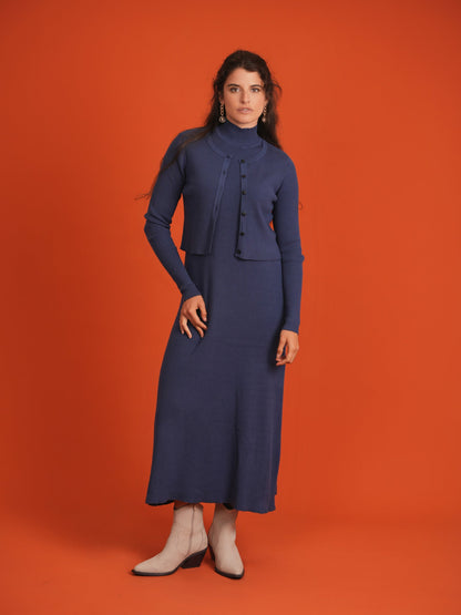 Mock Neck Ribbed Jumper