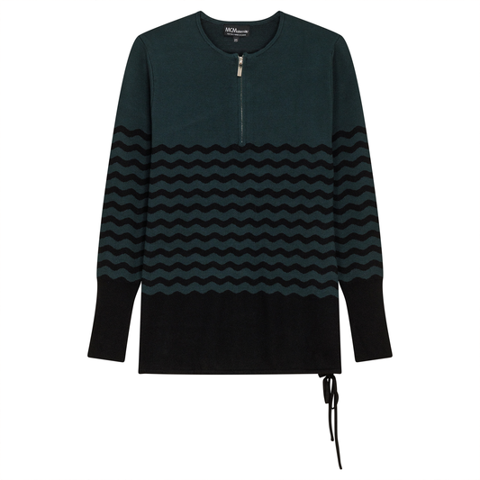 Maternity Color Blocked Henley Sweater