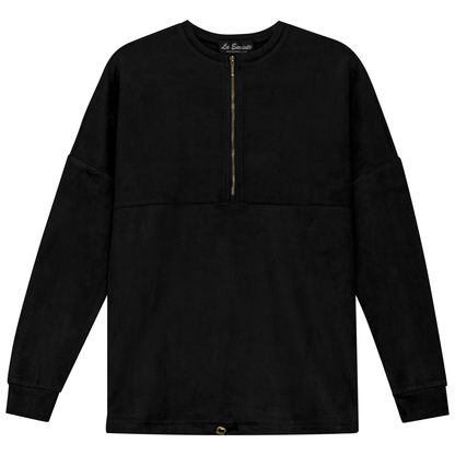 Maternity Henley Bungee Suede Top