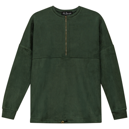 Maternity Henley Bungee Suede Top Hunter