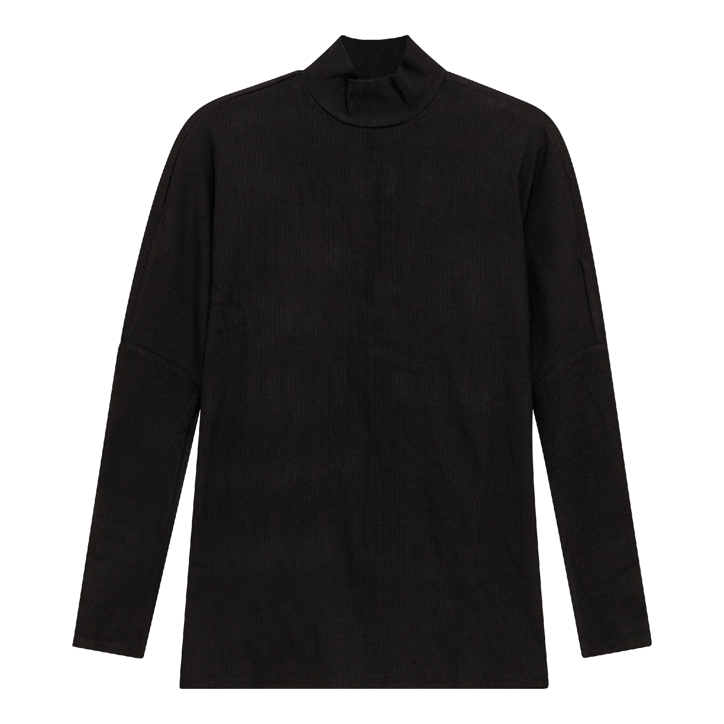 Maternity Dolman Turtle Neck Sweater Black