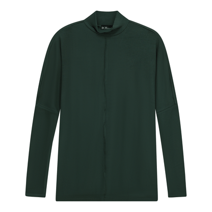 Maternity Dolman Turtle Neck Sweater Dark Olive