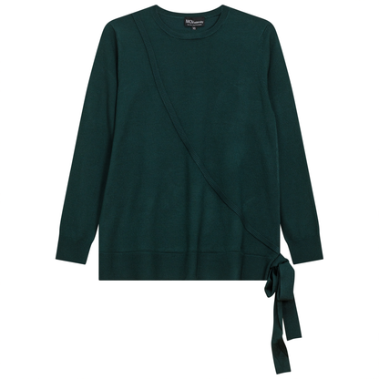 Maternity Fake Wrap Sweater Forest