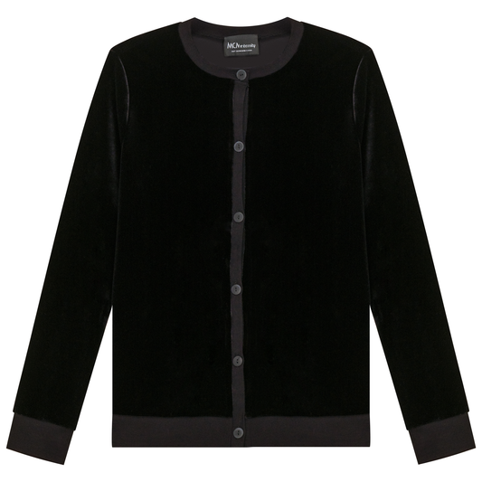 Maternity Slinky Velour Crop Cardigan