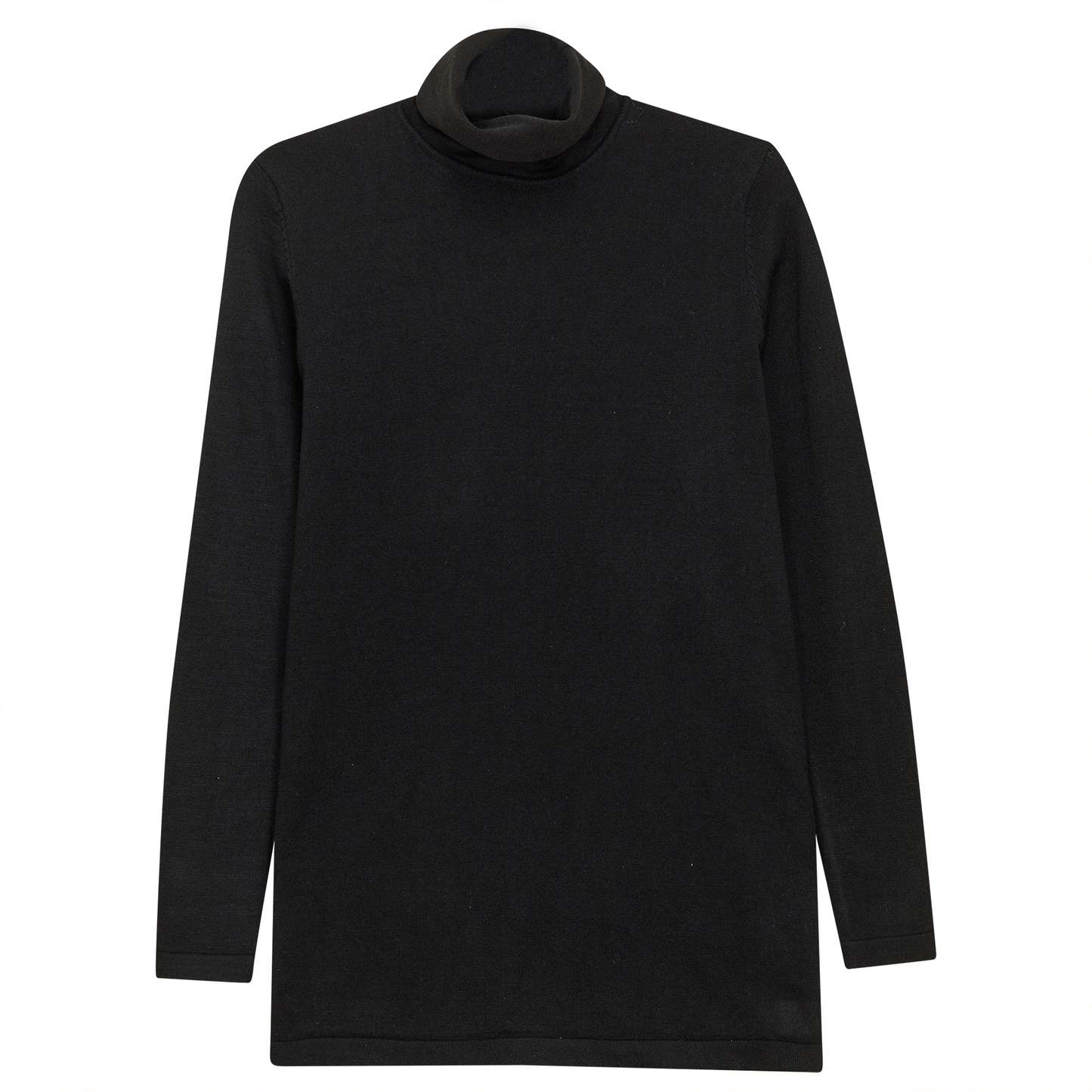 Maternity Thin Knit Turtleneck Black