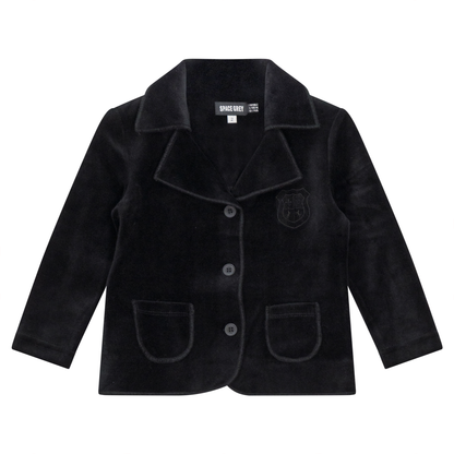 Crest Velour Jacket Black