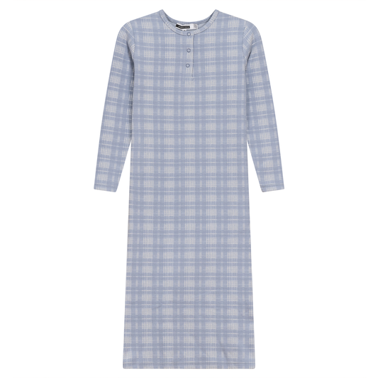 Brushed Rib Plaid Night Gown