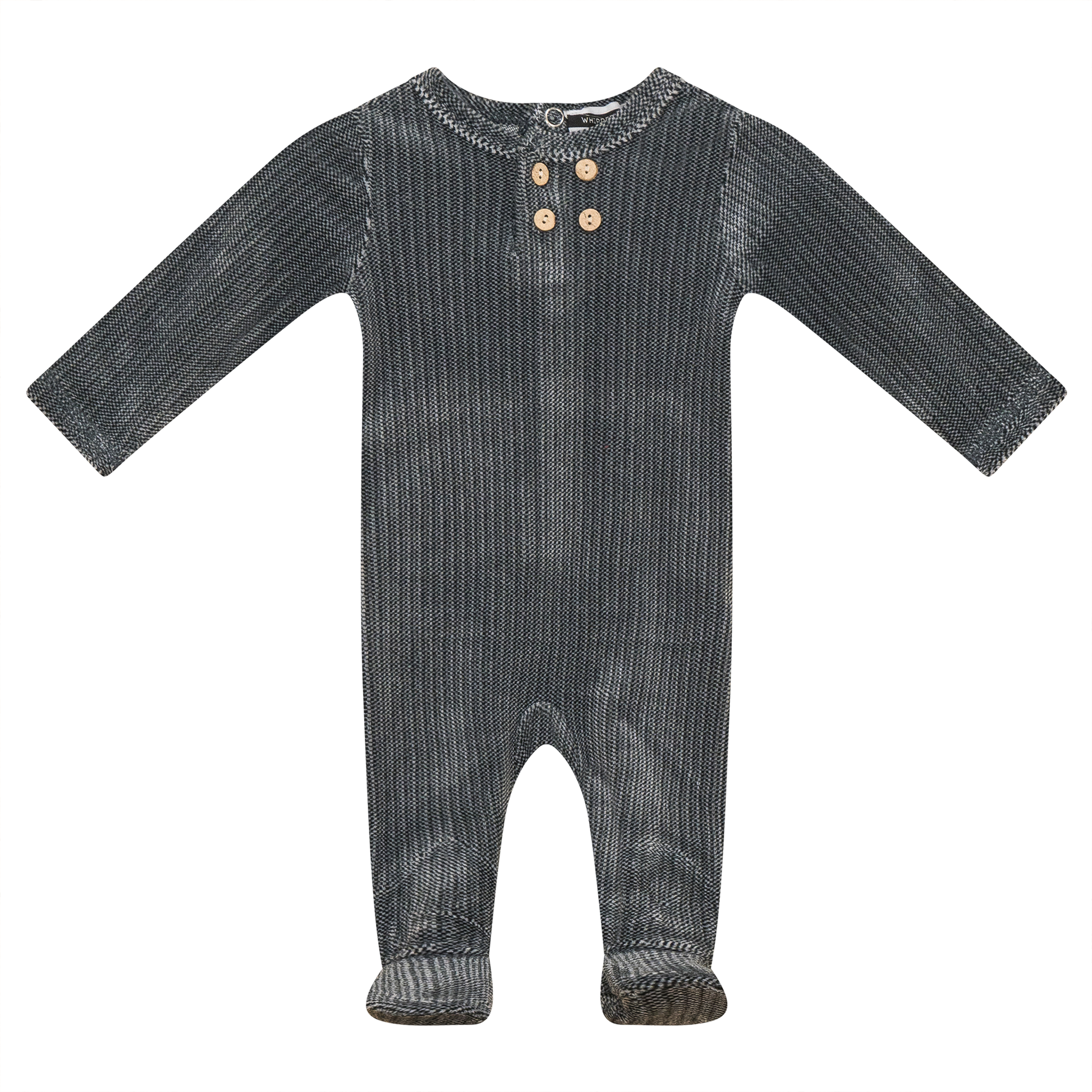 Velour Onesie Black