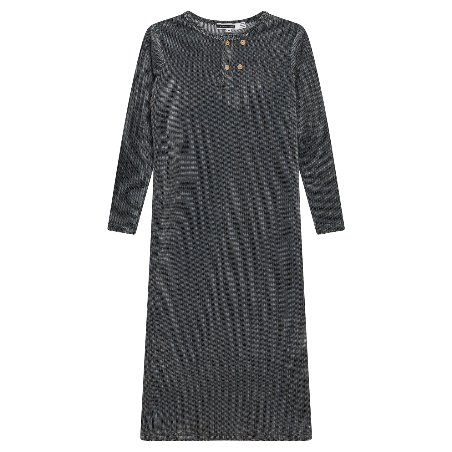 Velour Night Gown Black