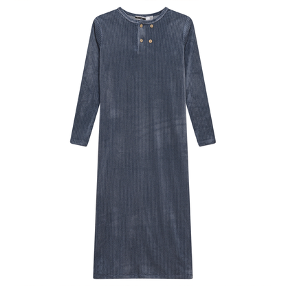 Velour Night Gown Blue