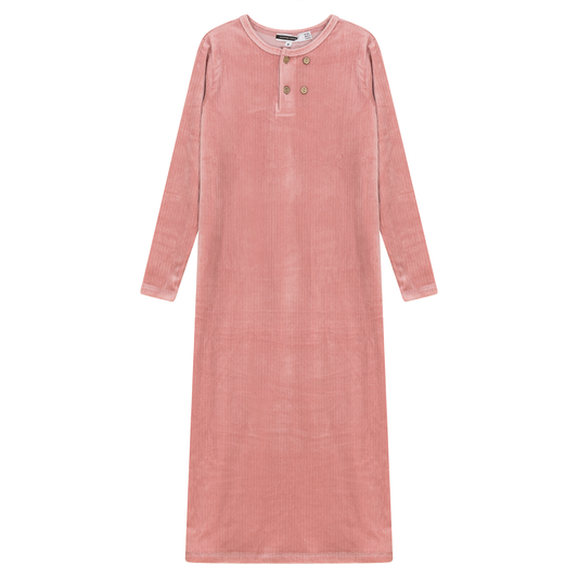 Velour Night Gown Pink