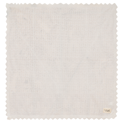 Pointelle Knit Blanket Off White One Size