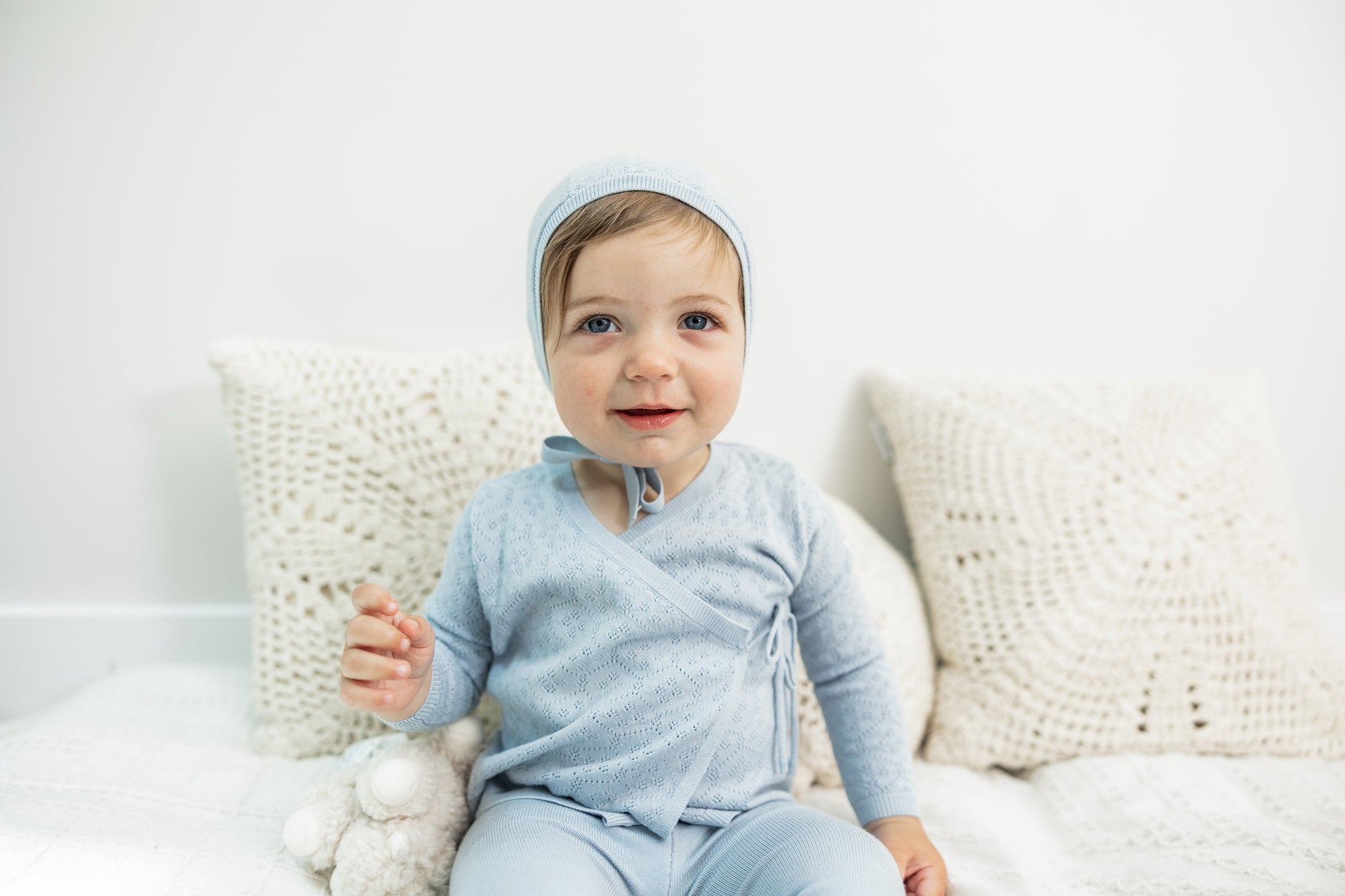 Pointelle Knit 3Pc Set