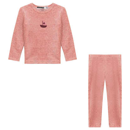 Boat Print 2Pc Set Pink