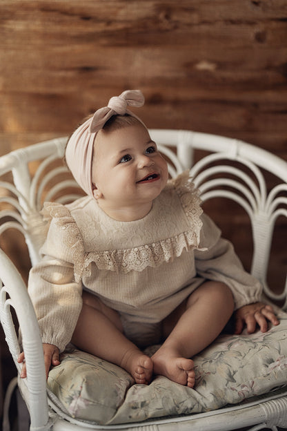 Lace Trim Velvet Bubble